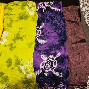 3 sarong wraps
